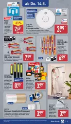 Gazetka promocyjna Aldi Nord - Von Montag - Gazetka - ważna od 16.08 do 16.08.2025 - strona 25 - produkty: abis, asti, auer, auto, batterie, braun, decke, dell, elle, expertiz, gin, Holz, kleber, Kombizange, kraft, LG, Mode, Packband, pattex, Rauch, Ria, Roller, Schal, schrauben, Schraubendreher, Seitenschneide, Signal, Ti, Tiere, tisch, ZTE