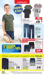 Gazetka promocyjna Lidl - Aktionsprospekt - Gazetka - ważna od 01.07 do 01.07.2023 - strona 24 - produkty: angebot, Bau, baumwolle, bermuda, bermudas, coupon, dell, eis, elle, hose, jeans, Kinder, Kinder-Hose, Kinder-T-Shirt, Mode, ndk, reis, Schal, Schale, shirt, shirts, shorts, Sweathose, T-Shirt, Ti, wolle, ZTE