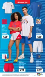 Gazetka promocyjna Lidl - Aktionsprospekt - Gazetka - ważna od 01.07 do 01.07.2023 - strona 3 - produkty: Bau, baumwolle, esmara, herren-shorts, livergy, reine baumwolle, schnitten, shirt, shorts, sweatshorts, T-Shirt, Ti, weck, wolle
