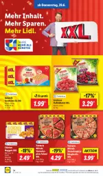 Gazetka promocyjna Lidl - Aktionsprospekt - Gazetka - ważna od 01.07 do 01.07.2023 - strona 42 - produkty: chicken nuggets, chili, curry, dip, eis, Gelatelli, margherita, ndk, nuggets, obst, Ofen, pizza, preisvorteil, reis, Ria, salami, sandwich, Schal, Schale, steinofen, Ti