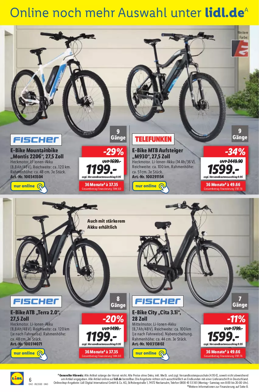 Aktueller Prospekt Lidl - Aktionsprospekt - von 28.02 bis 05.03.2022 - strona 56 - produkty: akku, angebot, angebote, E-Bike, eis, elle, Mountainbike, ndk, reis, rel, rwe, Schal, Schale, telefon, Ti, uhr