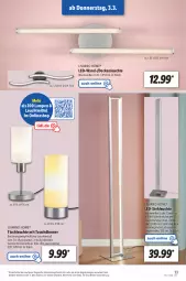 Gazetka promocyjna Lidl - Aktionsprospekt - Gazetka - ważna od 05.03 do 05.03.2022 - strona 33 - produkty: angebot, aust, decke, deckenleuchte, dell, dimmer, eis, elle, Lampe, led-stehleuchte, Leuchte, leuchten, leuchtmittel, Liege, Mode, reis, Schal, stehleuchte, Ti, tisch, tischleuchte, ZTE