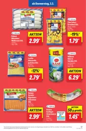 Gazetka promocyjna Lidl - Aktionsprospekt - Gazetka - ważna od 05.03 do 05.03.2022 - strona 37 - produkty: angebot, Bona, dulano, eis, fleisch, fleischwurst, Geflügel, Käse, Milbona, milch, mozzarella, preisvorteil, reis, rel, salz, snack, Ti, torte, tortelloni, Weißwurst, wurst, würstchen, ZTE