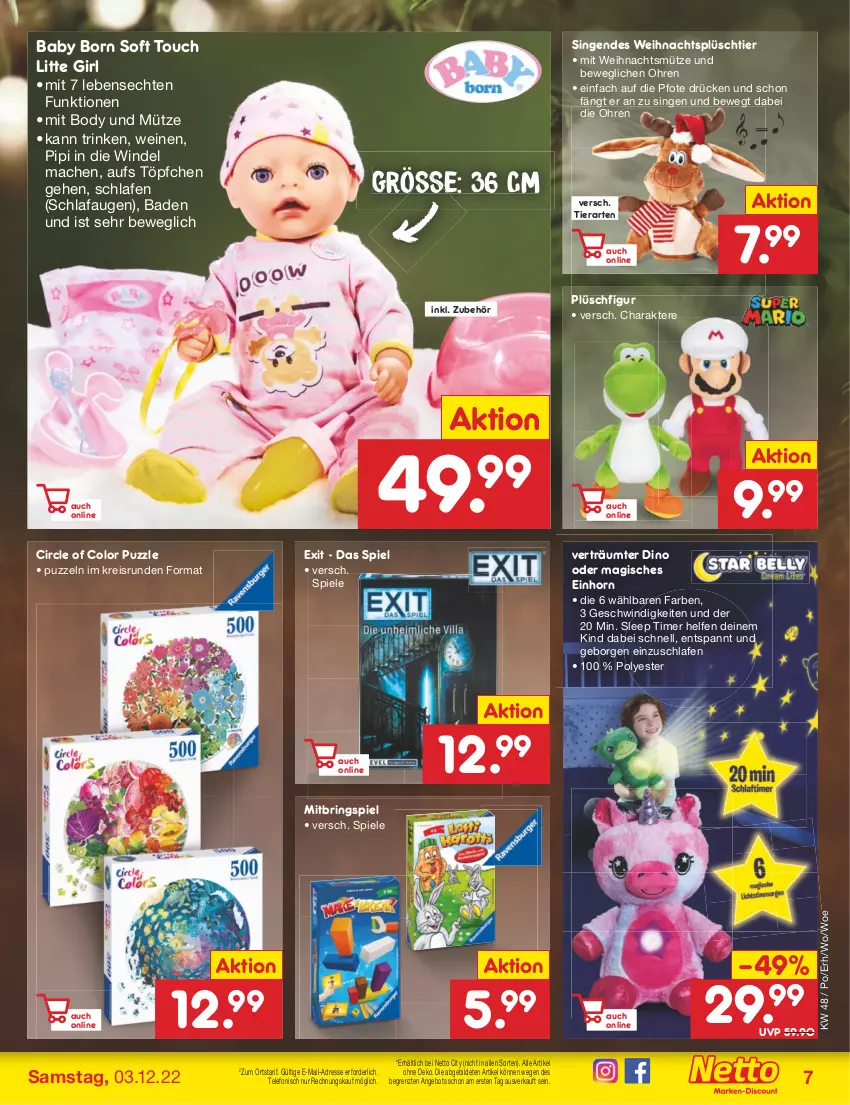 Aktueller Prospekt Netto Marken-Discount - Filial-Angebote - von 28.11 bis 03.12.2022 - strona 9 - produkty: angebot, Bad, body, eis, mac, Mütze, Plüsch, Puzzle, reis, ring, Spiele, telefon, Ti, timer, Töpfchen, wein, weine, ZTE