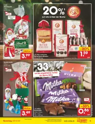 Gazetka promocyjna Netto Marken-Discount - Filial-Angebote - Gazetka - ważna od 03.12 do 03.12.2022 - strona 7 - produkty: angebot, bestpreis, beutel, brezel, Brezeln, eis, kuchen, Lebkuchen, lindt, milka, milka schokolade, reis, schoko, schokolade, socken, Ti, ZTE