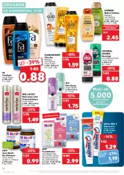 Gazetka promocyjna Kaufland - Gazetka - ważna od 20.04 do 20.04.2022 - strona 26 - produkty: angebot, auer, bio, creme, deo, duschgel, fa duschgel, feuchttücher, garnier, gin, gliss, gliss kur, haarspray, hipp, oder schaumfestiger, Odol, Odol-med 3, Reinigung, schaumfestiger, schwarzkop, schwarzkopf, shampoo, shampoo oder spülung, spülung, Ti, tücher, Wahre Schätze, Wella, wellaflex, zahncreme, ZTE