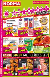 Gazetka promocyjna Norma - Norma - Gazetka - ważna od 02.10 do 02.10.2023 - strona 16 - produkty: ananas, Becher, braten, cocktail, creme, eis, elle, fleisch, forelle, frucht, früchte, fruchtjoghurt, garnelen, gewürz, götterspeise, grill, himbeer, joghur, joghurt, Käse, knoblauch, kühlregal, lebensmittel, mac, mandarine, mandarinen, Meister, mit knoblauch, natur, pfirsich, regal, reis, rel, salami, salat, schwein, schweine, steak, steaks, Ti, tiefpreis, waldmeister, weichkäse, wein, weine, zott