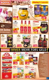 Gazetka promocyjna Norma - Norma - Gazetka - ważna od 02.10 do 02.10.2023 - strona 7 - produkty: Amaretto, beere, beeren, bio, Blüte, blütenhonig, bourbon, bourbon vanille, butter, cola, creme, eier, eierlikör, eis, Elan, flasche, haselnuss, honig, Käse, käsekuchen, kirsch, kirsche, kirschen, kuchen, Kuchen Glasur, lebensmittel, likör, mandel, mandeln, mars, natur, nuss, orange, orangen, pfirsich, pfirsiche, pudding, reis, rel, rum, Schal, Schale, schoko, schokolade, Ti, vanille, Wild, zitrone, zitronen, zucker