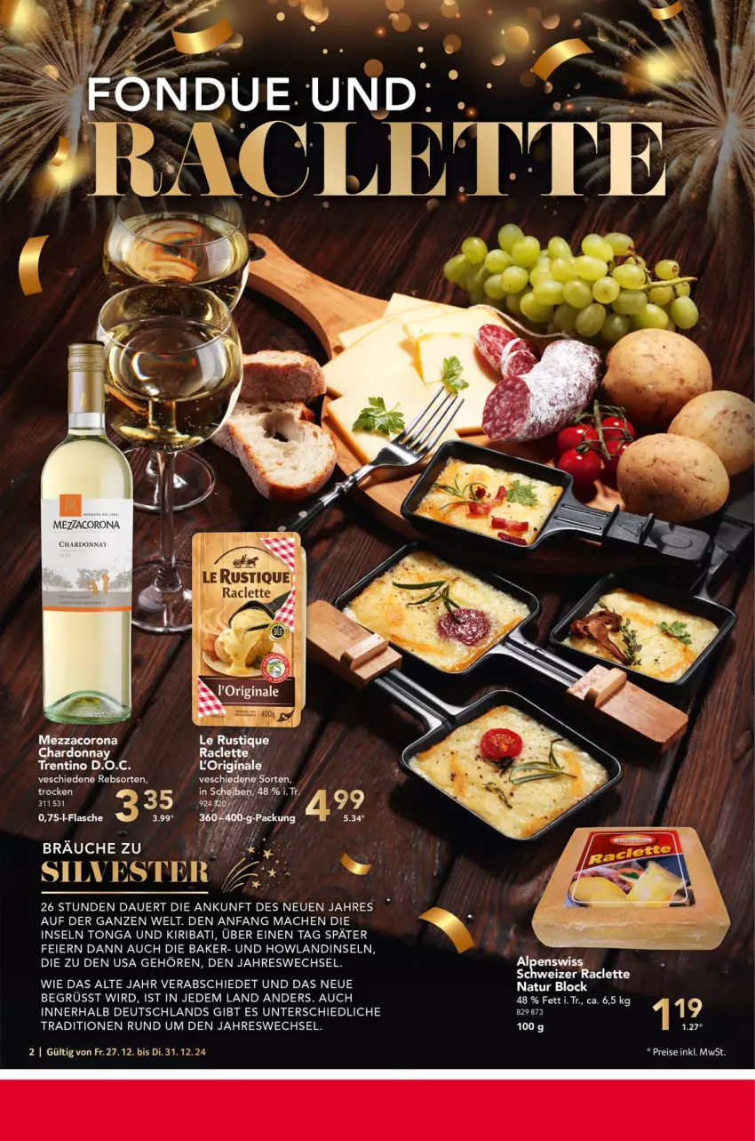 Aktueller Prospekt Selgros - Food - von 27.12 bis 31.12.2024 - strona 2 - produkty: auer, chardonnay, corona, eier, eis, ente, flasche, kiri, mac, mezzacorona, natur, reis, Ti