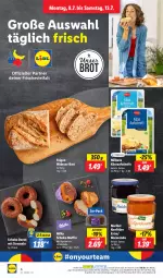 Gazetka promocyjna Lidl - Aktionsprospekt - Gazetka - ważna od 13.07 do 13.07.2024 - strona 4 - produkty: alpenmilch, angebot, aufschnitt, Bona, brot, coupon, Donut, Feigen, Käse, konfitüre, konfitüre extra, marmelade, Milbona, milch, milka, Muffin, ndk, nuss, Schal, Schale, schoko, schokolade, Ti, walnuss