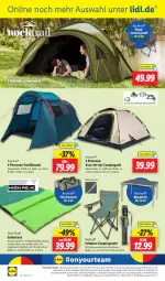 Gazetka promocyjna Lidl - Aktionsprospekt - Gazetka - ważna od 13.07 do 13.07.2024 - strona 44 - produkty: angebot, angebote, armlehnen, campingstuhl, dell, eis, elle, Familienzelt, klapptisch, Mode, ndk, reis, rel, sac, Schal, Schale, schlafsack, stuhl, Tasche, taschen, telefon, Ti, tisch, uhr, wasser, Zelt