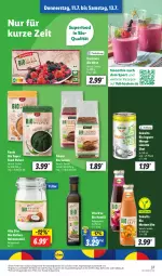 Gazetka promocyjna Lidl - Aktionsprospekt - Gazetka - ważna od 13.07 do 13.07.2024 - strona 47 - produkty: alesto, angebot, bio, coupon, eis, ingwer, kokos, kokosnuss, Kokosnussöl, limette, mango, Mett, nuss, obst, preisvorteil, reis, rezept, rezepte, säfte, smoothie, Sport, Ti, vita, ZTE