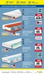 Gazetka promocyjna Lidl - Aktuelle Onlineshop-Highlights - Gazetka - ważna od 30.09 do 30.09.2022 - strona 23 - produkty: auer, decke, deo, federkern, federkernmatratze, kaltschaummatratze, kernmatratze, korb, Liege, matratze, matratzen, ndk, ring, Schaummatratze, Tasche, taschen, taschenfederkern-matratze, taschenfederkernmatratze, Ti, topper