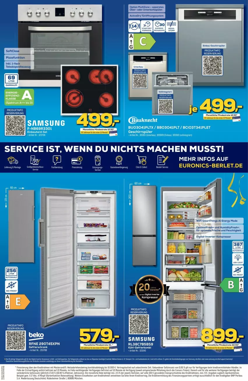 Aktueller Prospekt Euronics - Prospekte - von 30.01 bis 03.02.2024 - strona 7 - produkty: Bau, ente, gefrierschrank, geschirr, geschirrspüler, Heu, pizza, Schrank, Teleskop, Ti