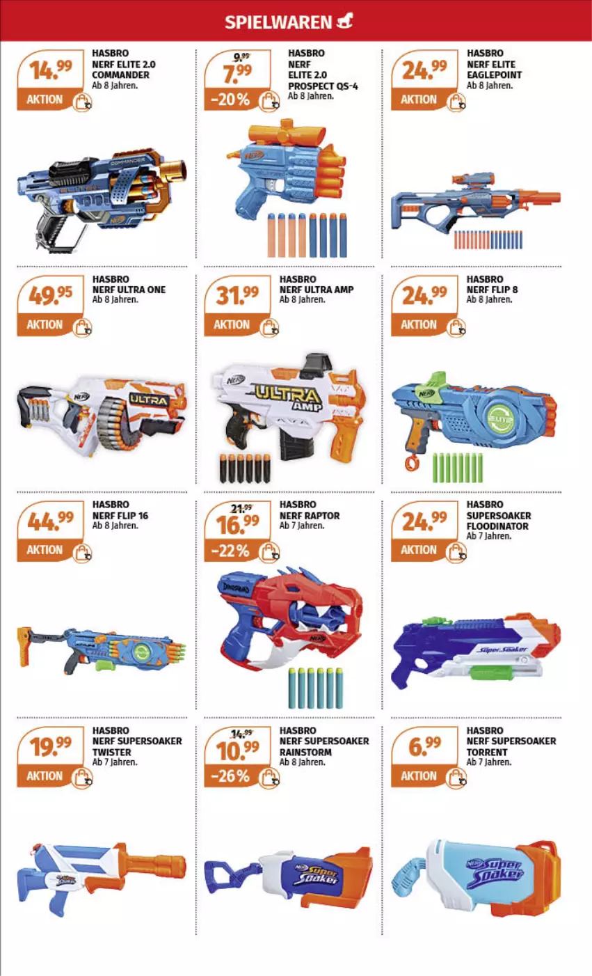 Aktueller Prospekt Mueller - Spielwaren-Angebote - von 29.05 bis 04.06.2022 - strona 2 - produkty: Hasbro, nerf, Ti