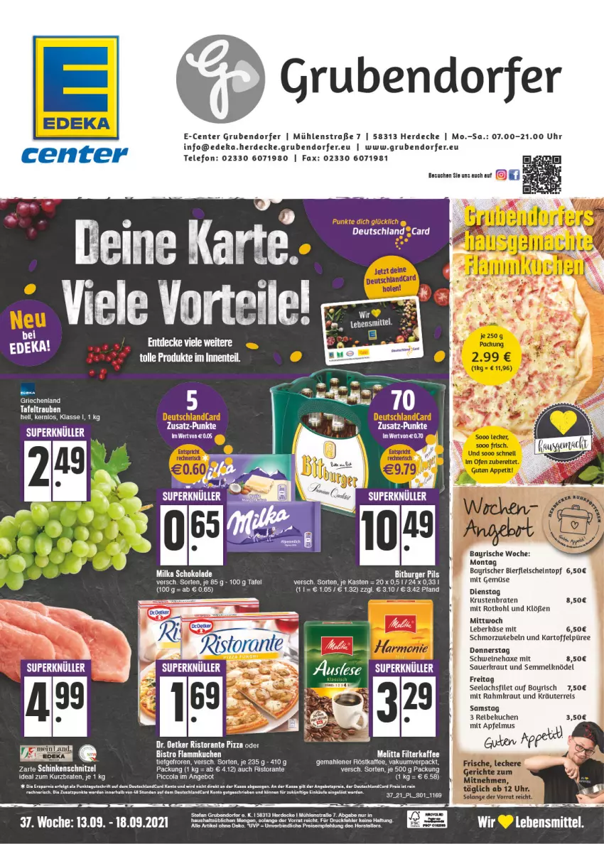 Aktueller Prospekt E Center - Angebote der Woche - von 13.09 bis 18.09.2021 - strona 1