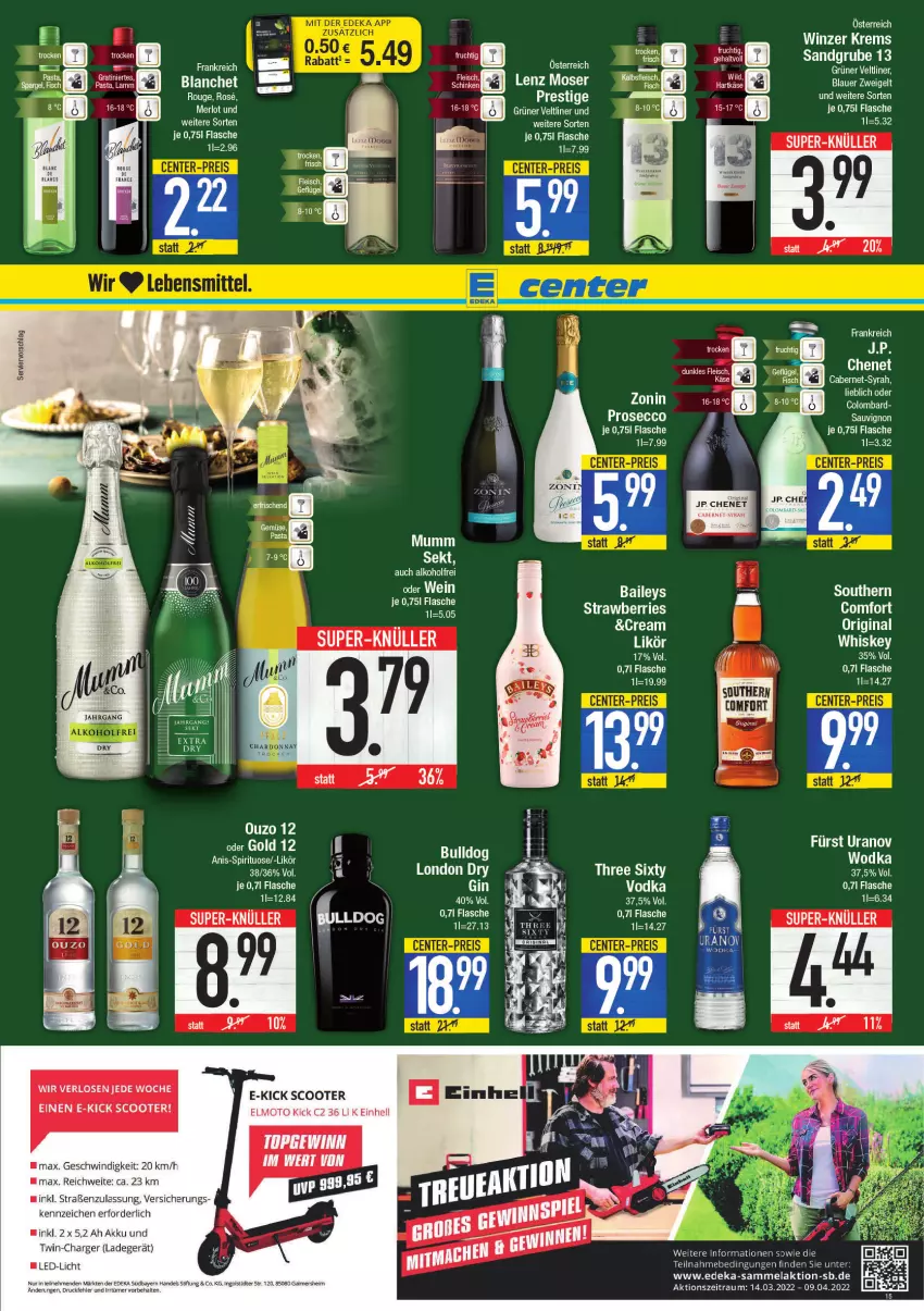 Aktueller Prospekt E Center - Angebote der Woche - von 21.03 bis 26.03.2022 - strona 15 - produkty: Ti, vodka, wodka