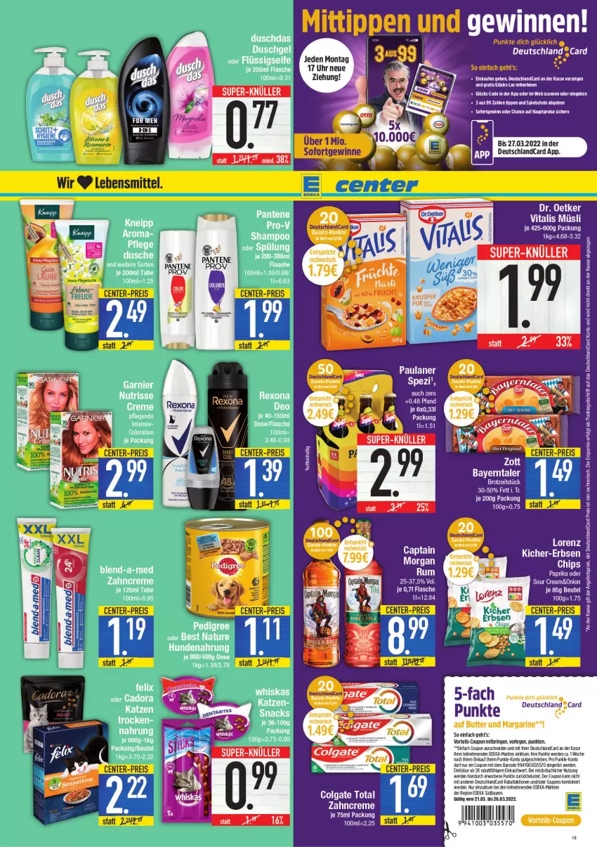 Aktueller Prospekt E Center - Angebote der Woche - von 21.03 bis 26.03.2022 - strona 19 - produkty: deo, eis, rexona, Ti