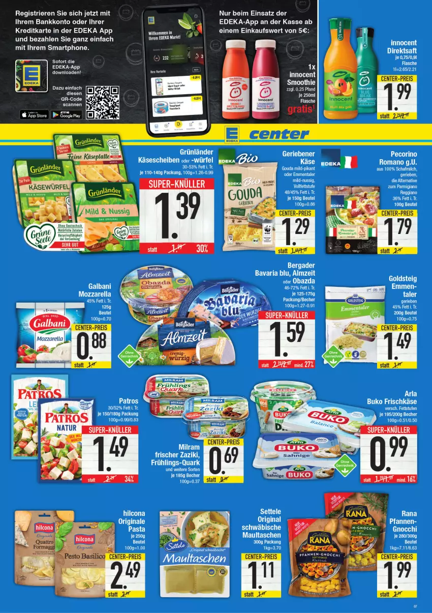 Aktueller Prospekt E Center - Angebote der Woche - von 21.03 bis 26.03.2022 - strona 7 - produkty: Käse, Rana, Ti