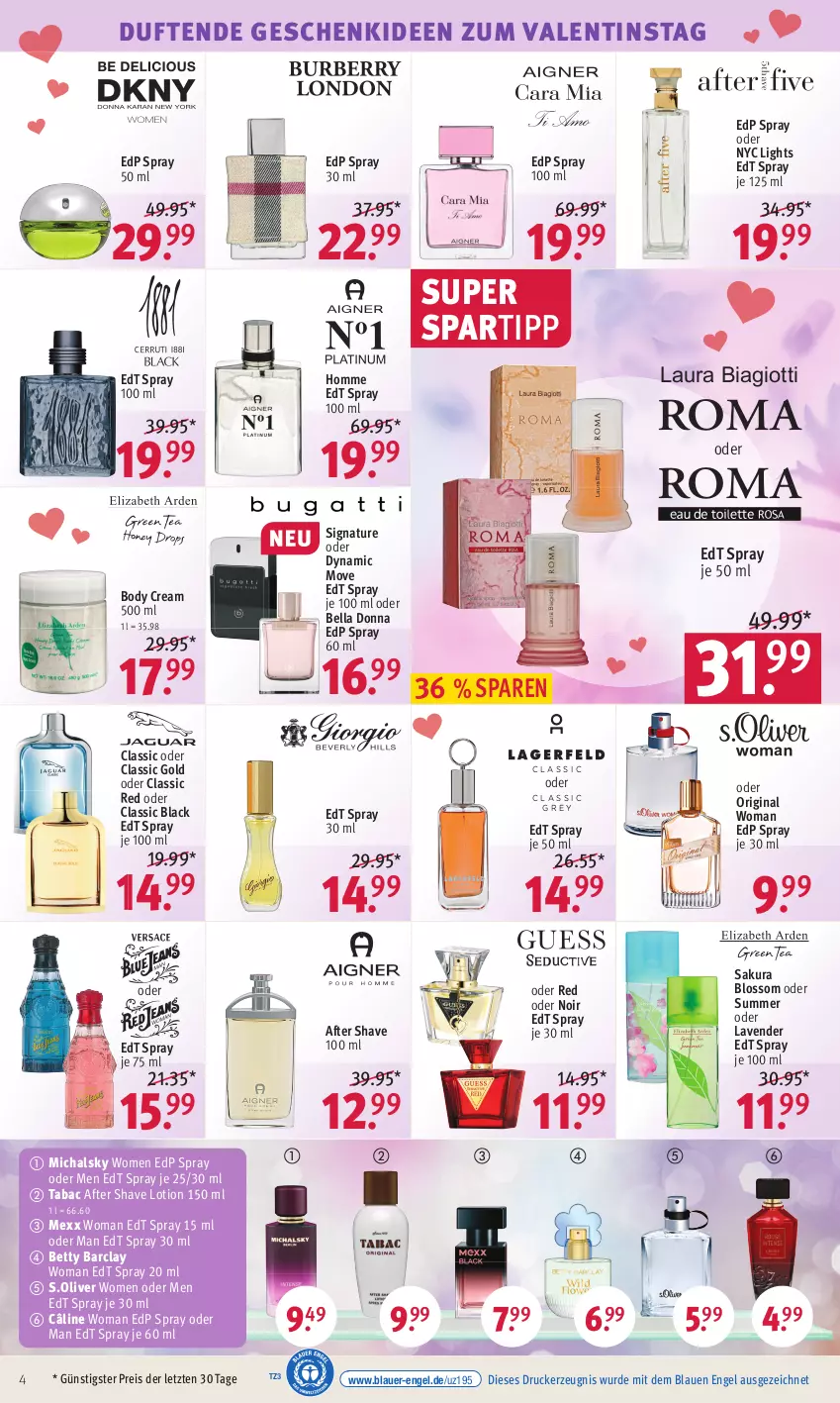 Aktueller Prospekt Rossmann - Prospekte - von 06.02 bis 10.02.2023 - strona 4 - produkty: after shave, auer, bett, body, drucker, edp spray, edt spray, eis, Engel, gin, kerze, lack, laura biagiotti, Lotion, Mexx, natur, olive, reis, s.oliver, spartipp, Ti, ZTE