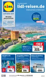 Gazetka promocyjna Lidl - November Reise-Highlights - Gazetka - ważna od 30.11 do 30.11.2023 - strona 1 - produkty: Bad, Blüte, buch, decke, eier, eis, HP, orange, orangen, reis, Ti, uhr