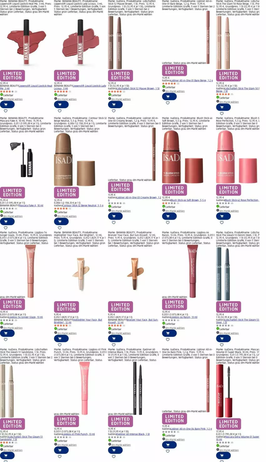 Aktueller Prospekt Dm Drogerie - Prospekte - von 10.11 bis 19.11.2025 - strona 10 - produkty: auer, eis, Eyeliner, gin, ginger, lack, LG, Lipgloss, Lippenstift, Lipstick, Mascara, rama, reis, tee, Ti, Yo