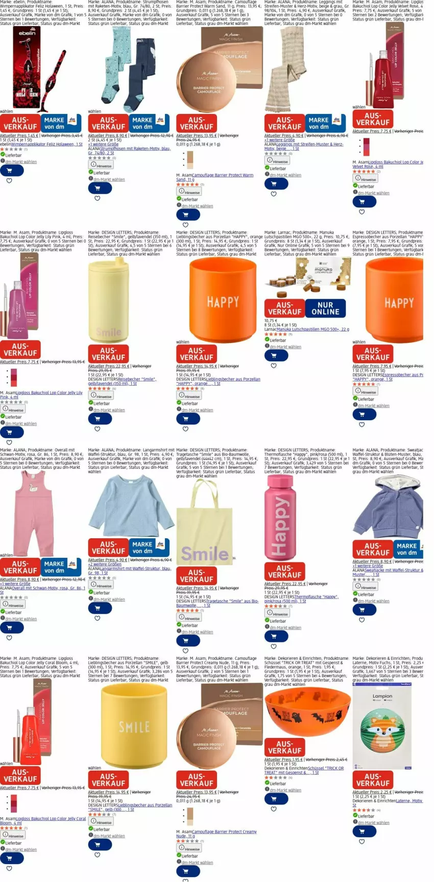 Aktueller Prospekt Dm Drogerie - Prospekte - von 10.11 bis 19.11.2025 - strona 16 - produkty: asti, Bau, baumwolle, Becher, bio, bio-baumwolle, Blüte, Coral, eis, elle, espresso, flasche, gin, hose, hosen, HP, Jacke, Langarmshirt, laterne, lavendel, leggings, LG, Lipgloss, Maus, nuk, Oral B, orange, Overall, Raketen, reifen, reis, rum, schüssel, shirt, Strumpfhose, sweatjacke, Tasche, Ti, tragetasche, velvet, wolle, Yo