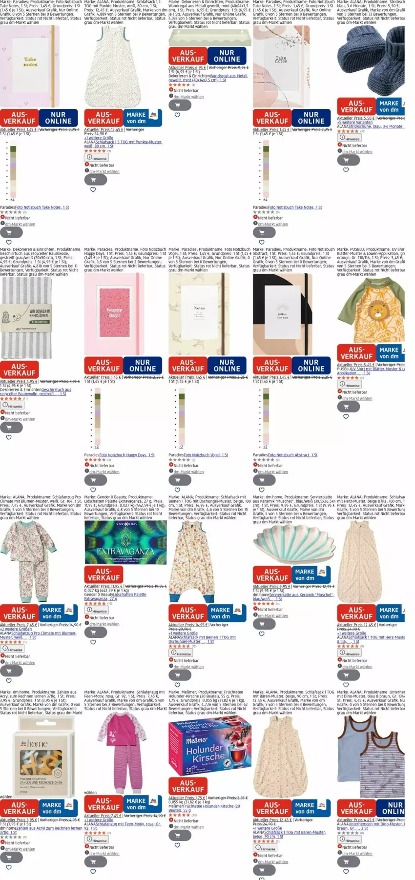 Aktueller Prospekt Dm Drogerie - Prospekte - von 10.11 bis 19.11.2025 - strona 27 - produkty: Anzug, Bau, baumwolle, beutel, blume, blumen, braun, buch, eis, elle, früchte, Früchtetee, geschirr, geschirrtuch, Happy Day, holunder, kirsch, kirsche, latte, LG, Meßmer, mint, orange, Palette, regal, reis, Ria, rum, sac, Schlafanzug, schlafsack, schuhe, shirt, tee, Ti, tuc, usb, wandregal, wolle