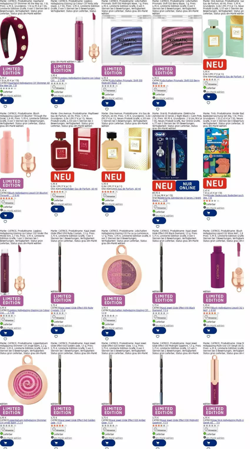 Aktueller Prospekt Dm Drogerie - Prospekte - von 10.11 bis 19.11.2025 - strona 7 - produkty: Amber, Bad, balsam, bürste, Eau de parfum, Effect, eis, Kinder, lack, LG, Lipgloss, Lippenbalsam, olaz, oral-b, parfum, reis, sapphire, Ti, Yo, zahnbürste