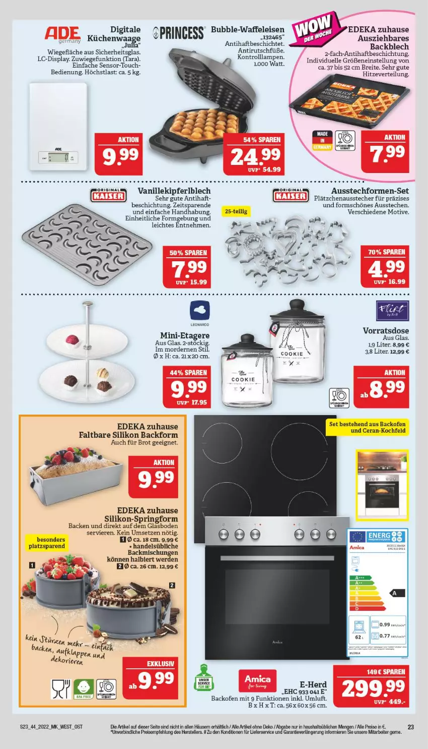 Aktueller Prospekt Marktkauf - Prospekt - von 31.10 bis 05.11.2022 - strona 27 - produkty: Ausstecher, Ausstechformen, Backform, backmischung, Backmischungen, backofen, backofen und, bier, Brei, brot, deka, eis, elle, erde, Etagere, gefu, gin, kochfeld, Lätzche, leonardo, lieferservice, Ofen, Plätzchenausstecher, reis, ring, Springform, teller, Ti, vanille, Waffeleisen