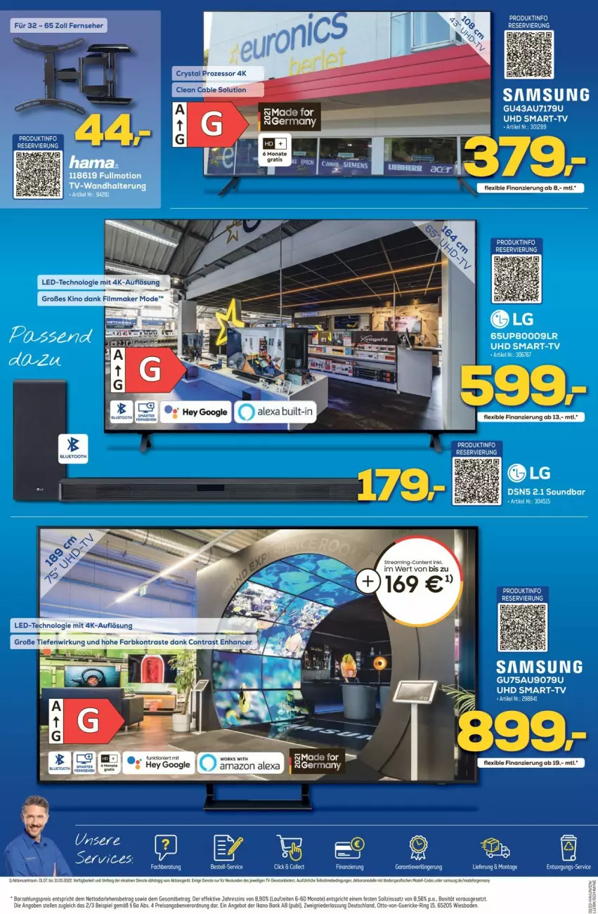 Aktueller Prospekt Euronics - Prospekte - von 19.01 bis 26.01.2022 - strona 2 - produkty: Samsung, soundbar, tee, Ti, uhd