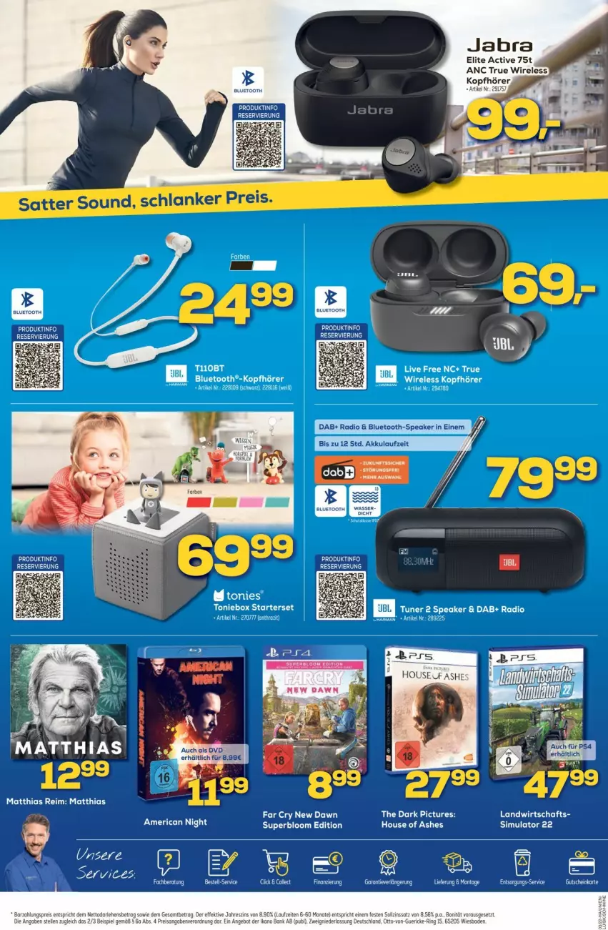 Aktueller Prospekt Euronics - Prospekte - von 19.01 bis 26.01.2022 - strona 4 - produkty: akku, angebot, Bank, eis, elle, ente, gutschein, kopfhörer, Radio, reis, rel, Salsa, Ti, Toniebox