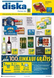 Gazetka promocyjna Diska - Prospekte - Gazetka - ważna od 18.12 do 18.12.2021 - strona 1 - produkty: aktionspreis, angebot, angebote, beere, beeren, bier, eis, erde, , flasche, himbeer, himbeere, himbeeren, jacobs, jacobs krönung, kaffee, paprika, pils, pilsner, premium pils, reis, Schal, Schale, Streichzart, tee, Ti, wein, zwiebel