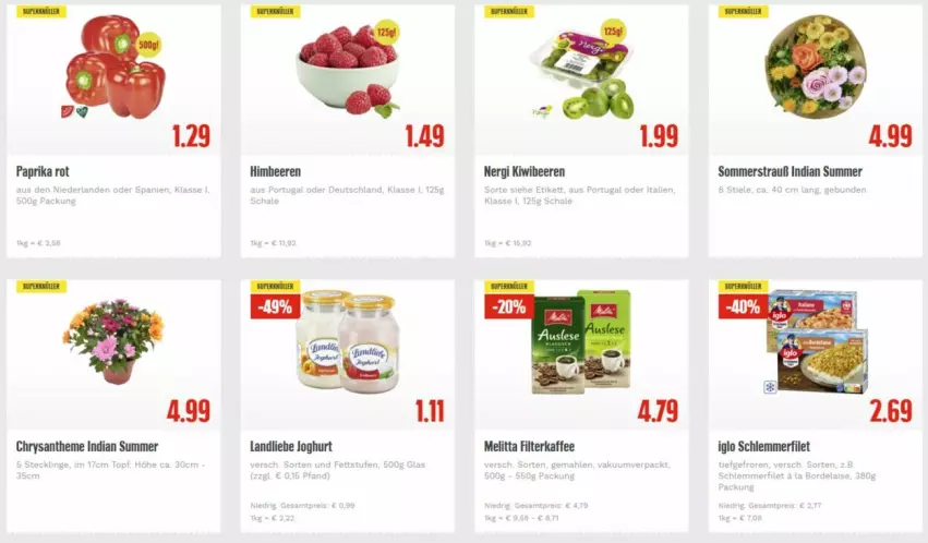 Aktueller Prospekt Edeka - Prospekte - von 15.09 bis 16.09.2024 - strona 2 - produkty: beere, beeren, filet, iglo, kiwi, landliebe, paprika, paprika rot, schlemmerfilet