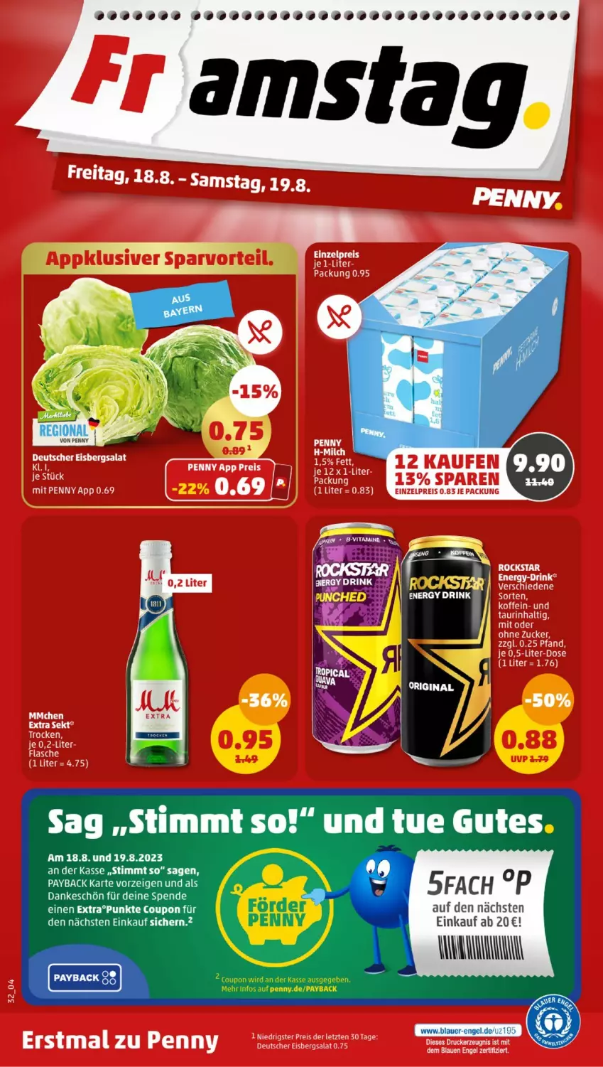 Aktueller Prospekt Penny - Prospekte - von 14.08 bis 19.08.2023 - strona 32 - produkty: auer, coupon, Engel, gin, payback