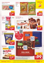 Gazetka promocyjna Netto Marken-Discount - Filial-Angebote - Gazetka - ważna od 06.08 do 06.08.2022 - strona 19 - produkty: angebot, bestpreis, bier, Biere, brot, butter, Croissant, eis, Engel, gin, huober, kakao, Kürbis, Marabou, nuss, nutella, Ofen, pom-bär, Pretzel, reis, ritter, ritter sport, schoko, schokolade, Sport, tafelschokolade, Ti, ZTE