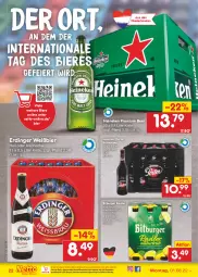 Gazetka promocyjna Netto Marken-Discount - Filial-Angebote - Gazetka - ważna od 06.08 do 06.08.2022 - strona 22 - produkty: alkohol, bier, Biere, bitburger, burger, eier, eis, erdinger, heineken, natur, ndk, radler, reis, Ti, versandkostenfrei