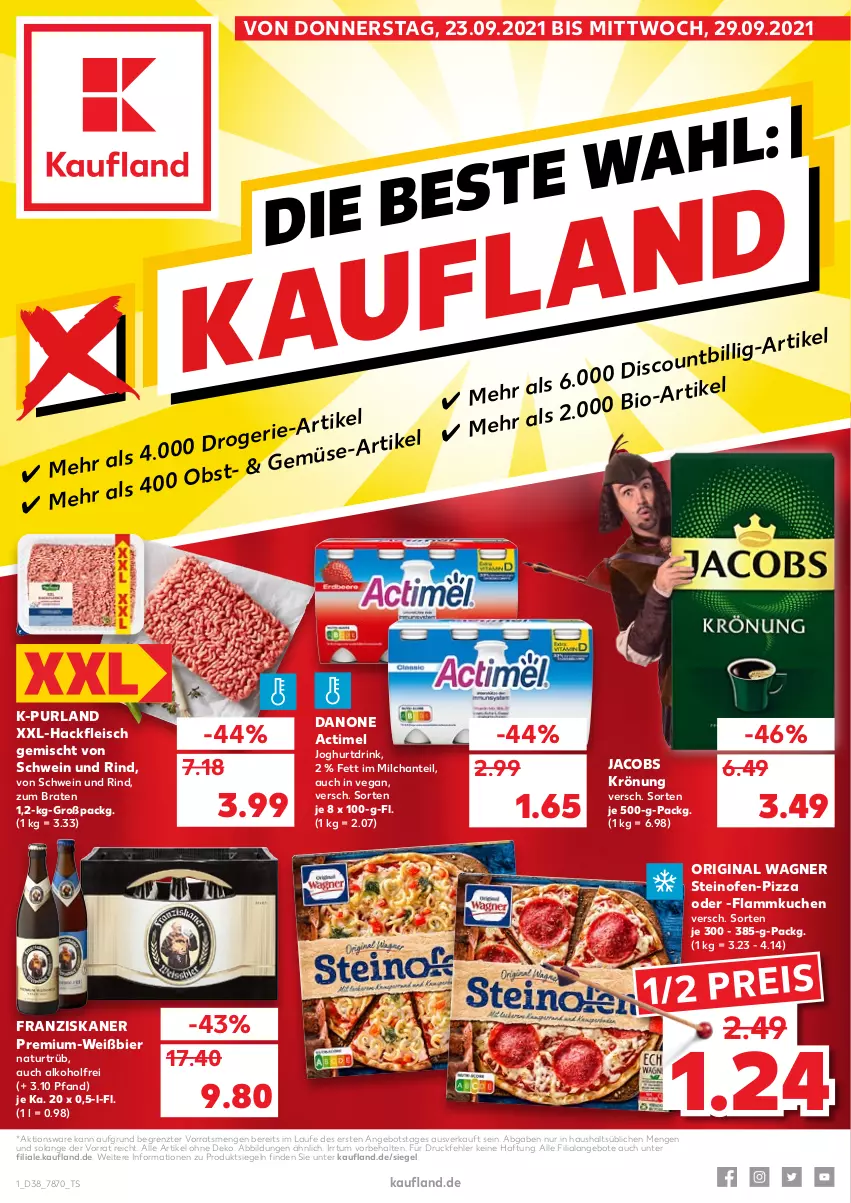 Aktueller Prospekt Kaufland - von 23.09 bis 29.09.2021 - strona 1