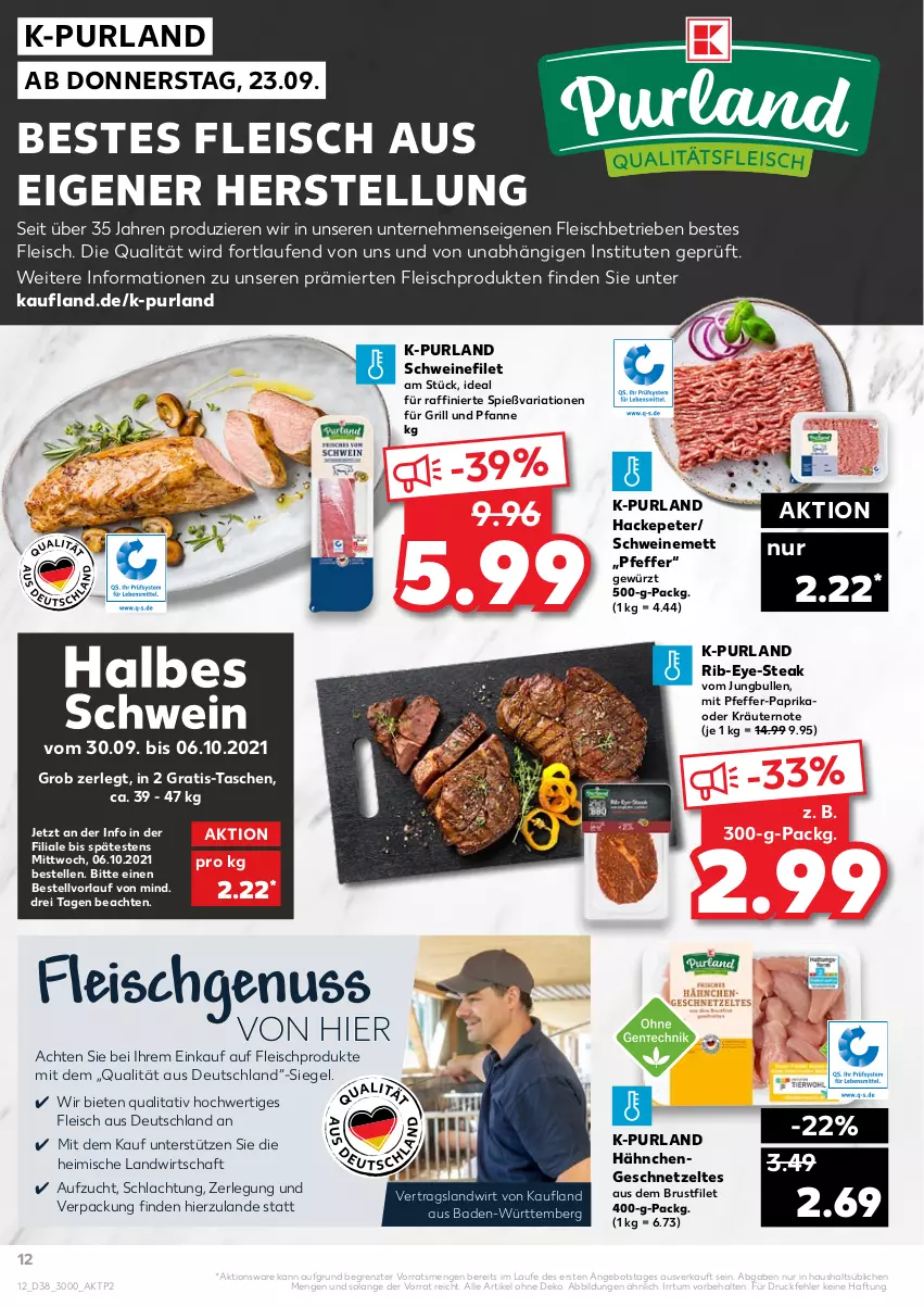 Aktueller Prospekt Kaufland - von 23.09 bis 29.09.2021 - strona 12