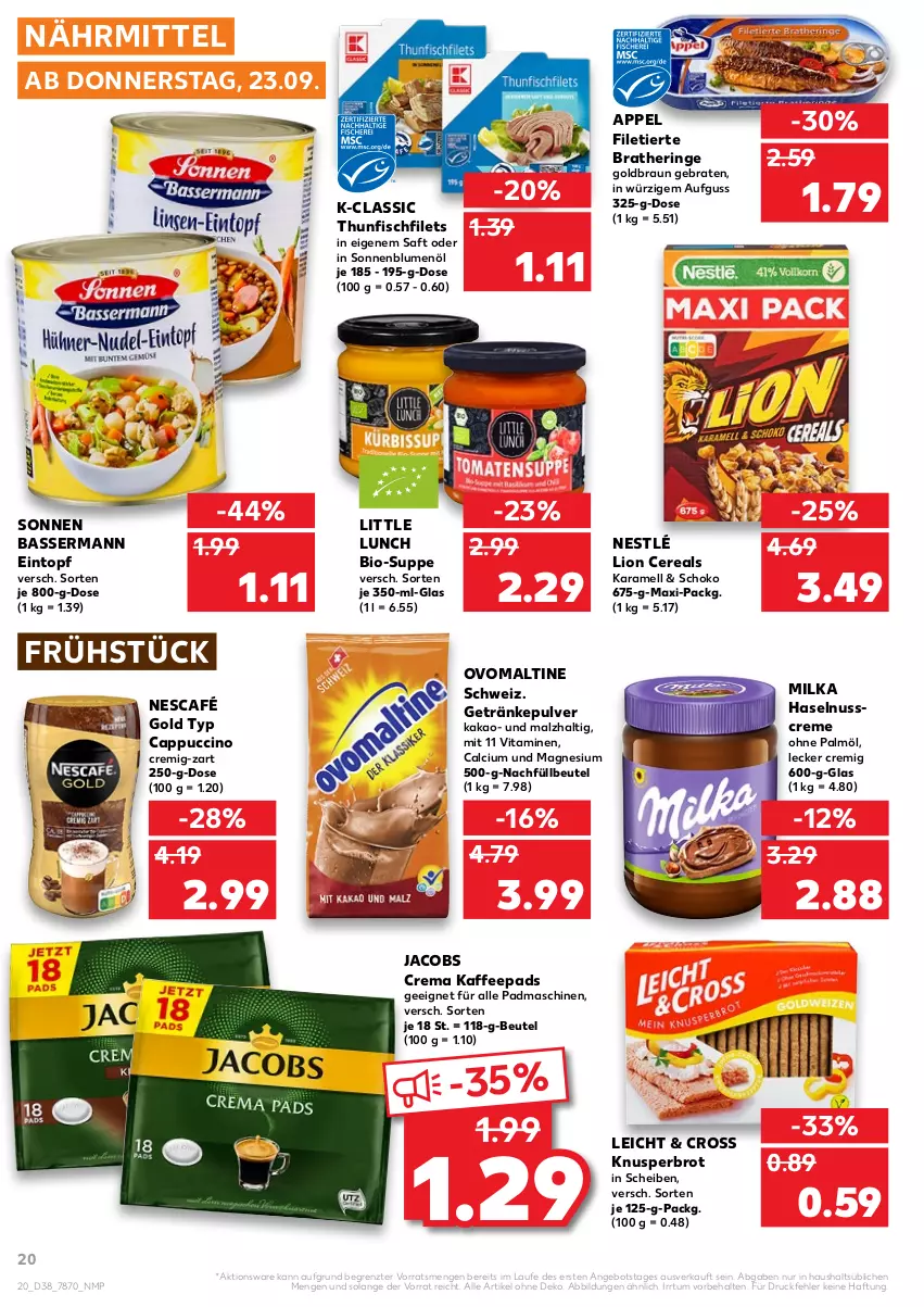 Aktueller Prospekt Kaufland - von 23.09 bis 29.09.2021 - strona 20