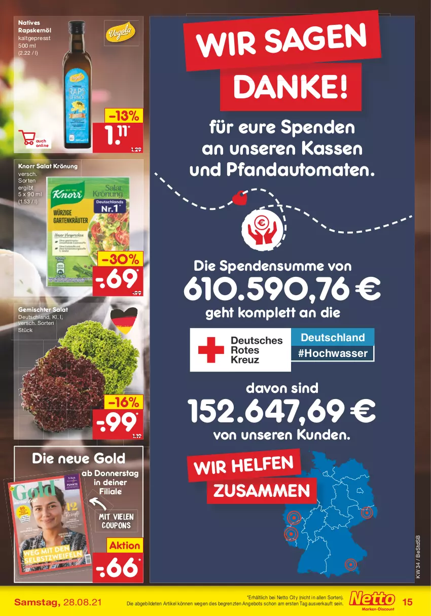 Aktueller Prospekt Netto Marken-Discount - Filial Angebote - von 23.08 bis 28.08.2021 - strona 15