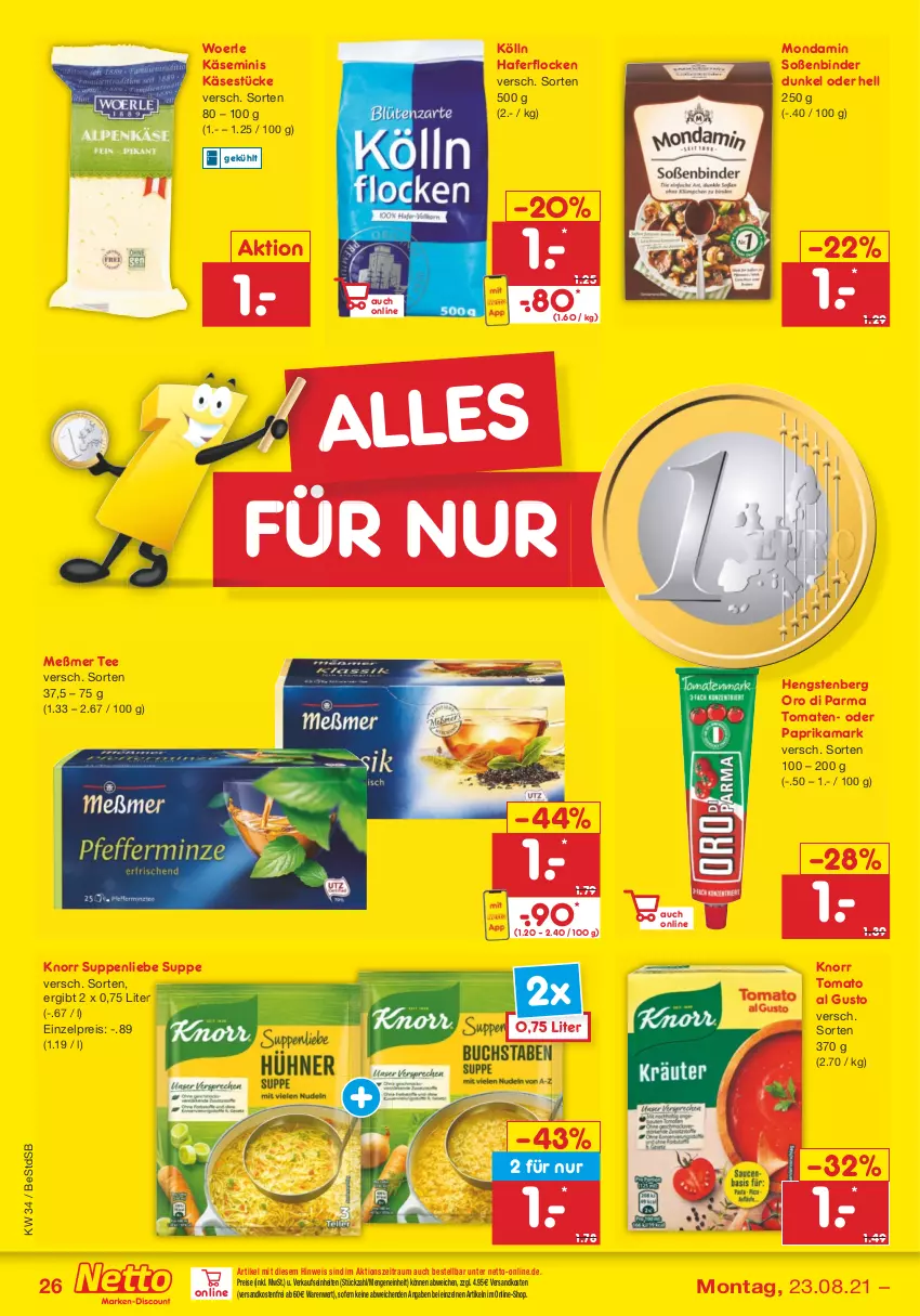 Aktueller Prospekt Netto Marken-Discount - Filial Angebote - von 23.08 bis 28.08.2021 - strona 26