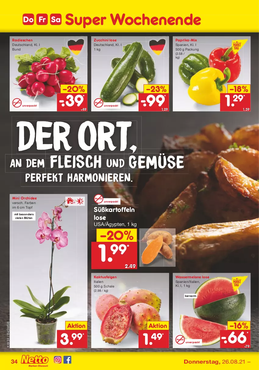 Aktueller Prospekt Netto Marken-Discount - Filial Angebote - von 23.08 bis 28.08.2021 - strona 34