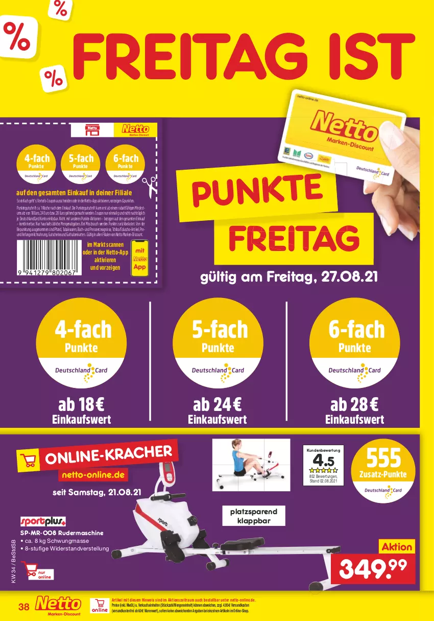 Aktueller Prospekt Netto Marken-Discount - Filial Angebote - von 23.08 bis 28.08.2021 - strona 38