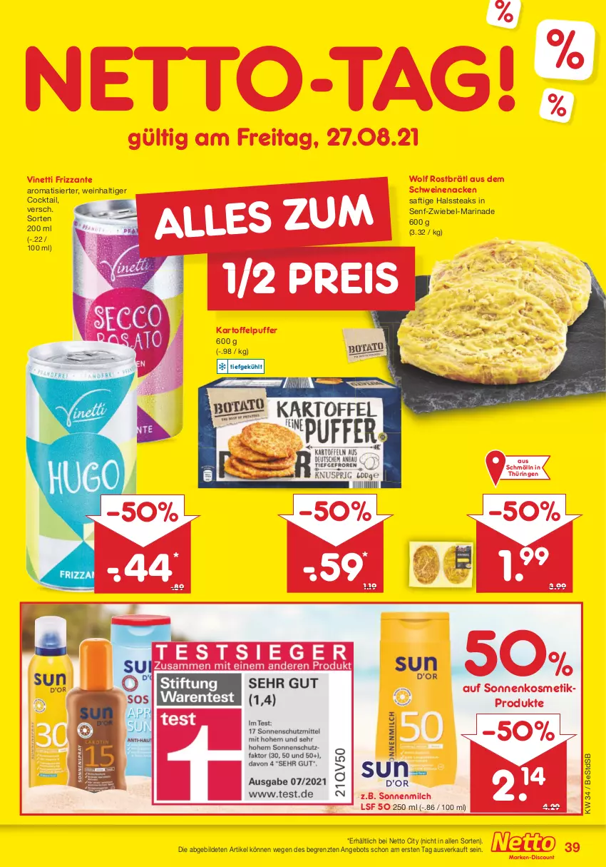 Aktueller Prospekt Netto Marken-Discount - Filial Angebote - von 23.08 bis 28.08.2021 - strona 39