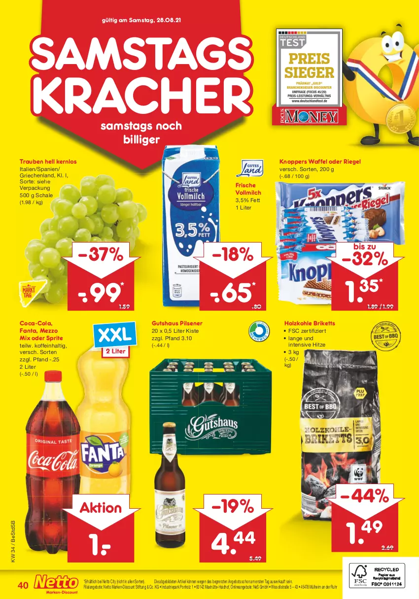 Aktueller Prospekt Netto Marken-Discount - Filial Angebote - von 23.08 bis 28.08.2021 - strona 40