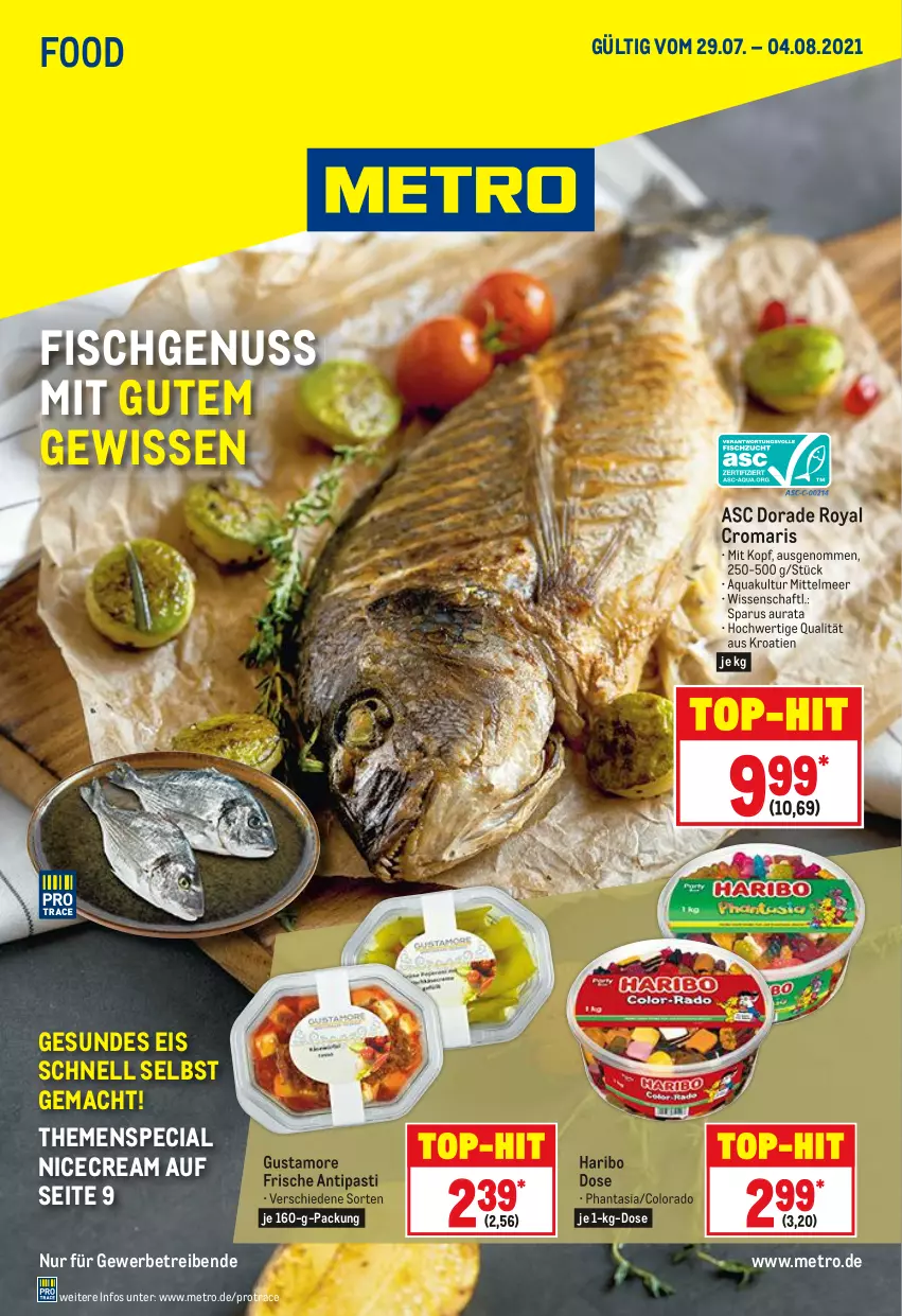 Aktueller Prospekt Metro - Food - von 29.07 bis 04.08.2021 - strona 1