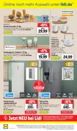 Gazetka promocyjna Lidl - Aktionsprospekt - Gazetka - ważna od 27.08 do 27.08.2022 - strona 46 - produkty: angebot, angebote, Becher, drink, eis, elle, ernesto, gefrierschrank, geschirr, küche, LG, mikrowelle, milch, ndk, reis, rel, Ria, Schal, Schale, Schrank, sekt, spülmaschinen, tasse, tee, teekanne, telefon, Ti, türanschlag wechselbar, uhr, wasser, whisky, Whiskybecher, zucker
