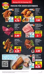 Gazetka promocyjna Lidl - Aktionsprospekt - Gazetka - ważna od 27.08 do 27.08.2022 - strona 5 - produkty: aktionspreis, angebot, braten, eis, filet, fisch, gewürz, grill, hähnchenbrust, hähnchenschenkel, henkel, lachs, mac, medaillons, Meister, reis, rezept, rezepte, Schal, Schale, schenkel, schwein, schweine, schweinefilet, schweinenacken, steak, steaks, thunfisch, Ti, wein, weine, ZTE