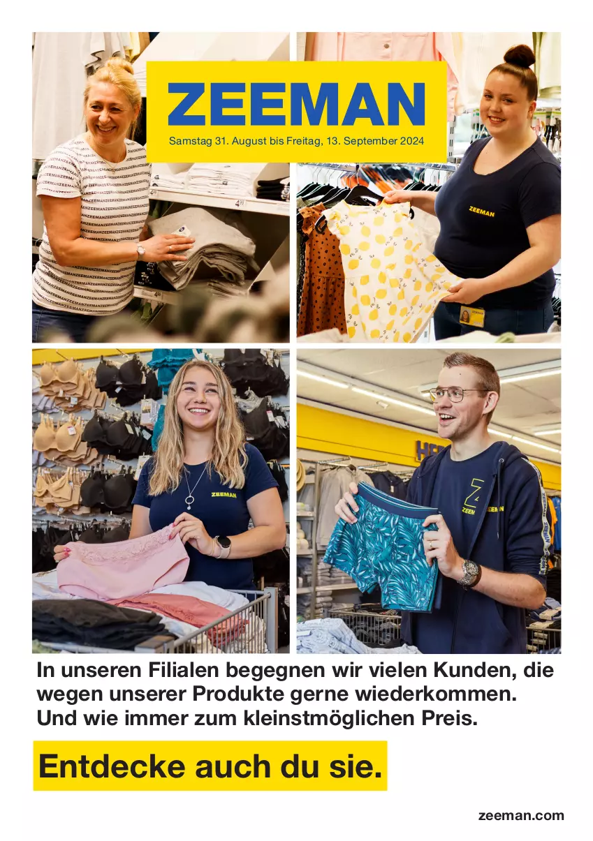 Aktueller Prospekt Zeeman - Prospekte - von 31.08 bis 13.09.2024 - strona 1 - produkty: decke, eis, reis